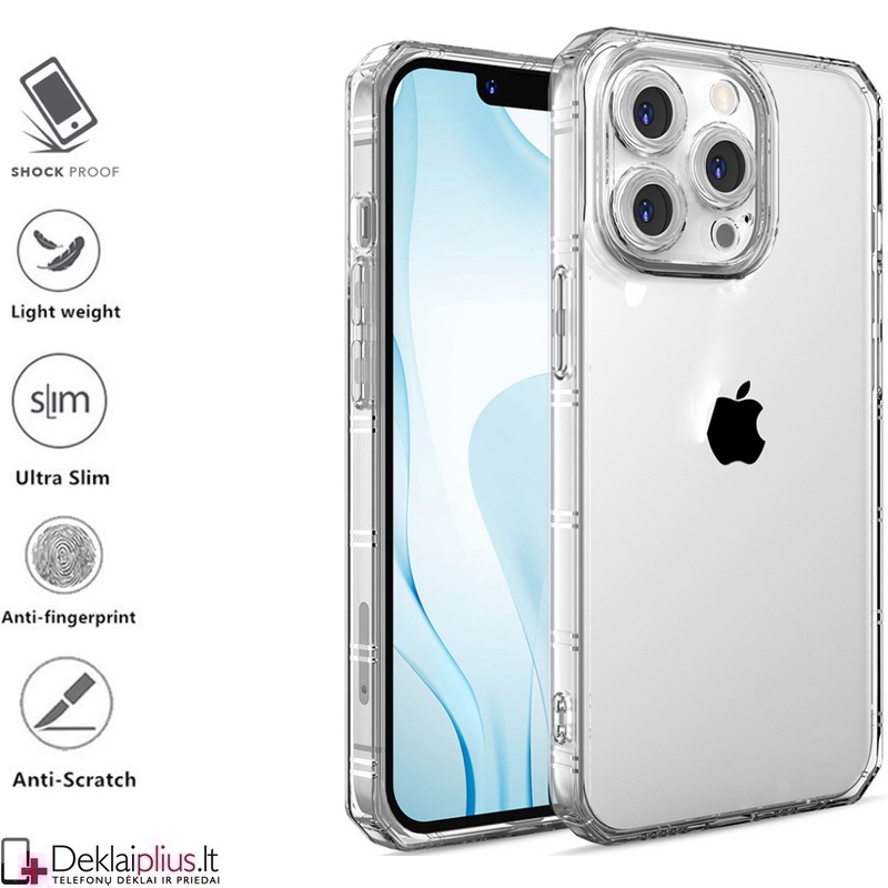 Silikoninis-Anti shock dėklas - permatomas 1.5 mm. (Apple Iphone 14 Pro Max) Silikoninis-Anti shock dėklas - permatomas 1.5 mm. (Apple Iphone 14 Pro Max)